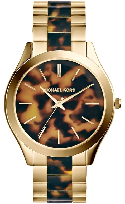 michael kors tortoise shell watch mens|Michael Kors mk4284.